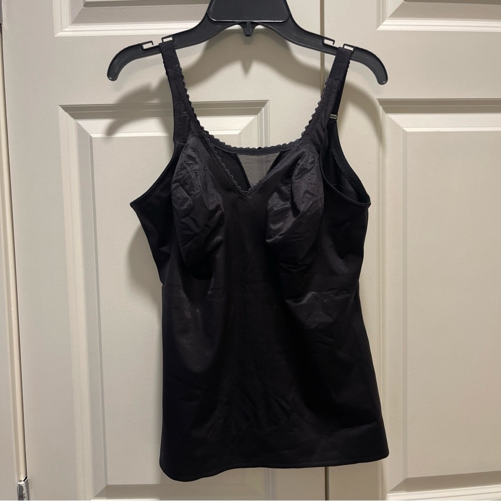 Ruby Ribbon Elegant Black Camisole